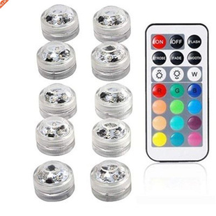 5/10pcs Underwater LED Lights Submersible RGB Waterproof Lig