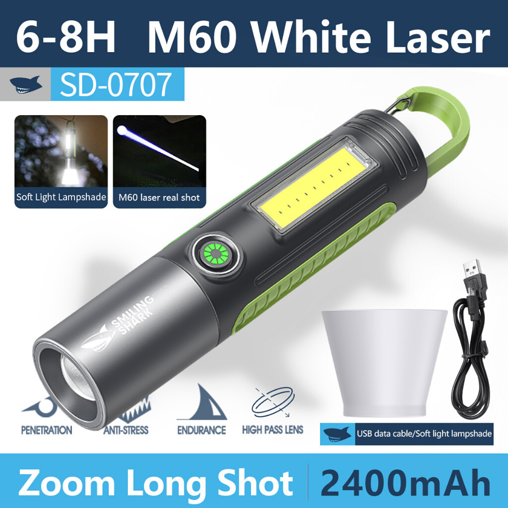 Super bright LED flashlight M60 waterproof camping hiking