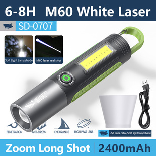 Super bright LED flashlight M60 waterproof camping hiking