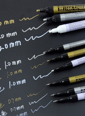 Sakura Art Marker Paint Silver Gold White Color Permanent In
