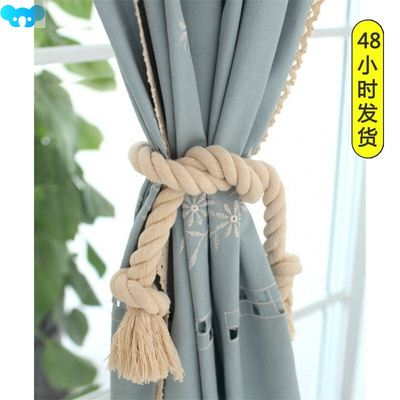 Woven Macrame Curtain Tieback Holder Hooks Tie Backs Living