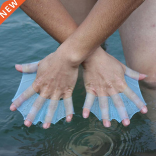 1Pair Unisex Frog Type Silicone Girdles Swimming Hand Fins