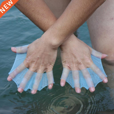 1Pair Unisex Frog Type Silicone Girdles Swimming Hand Fins