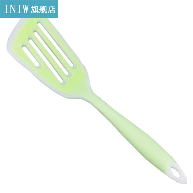1pc Cooking Turner Silicone Slotted Wide Turner Spat