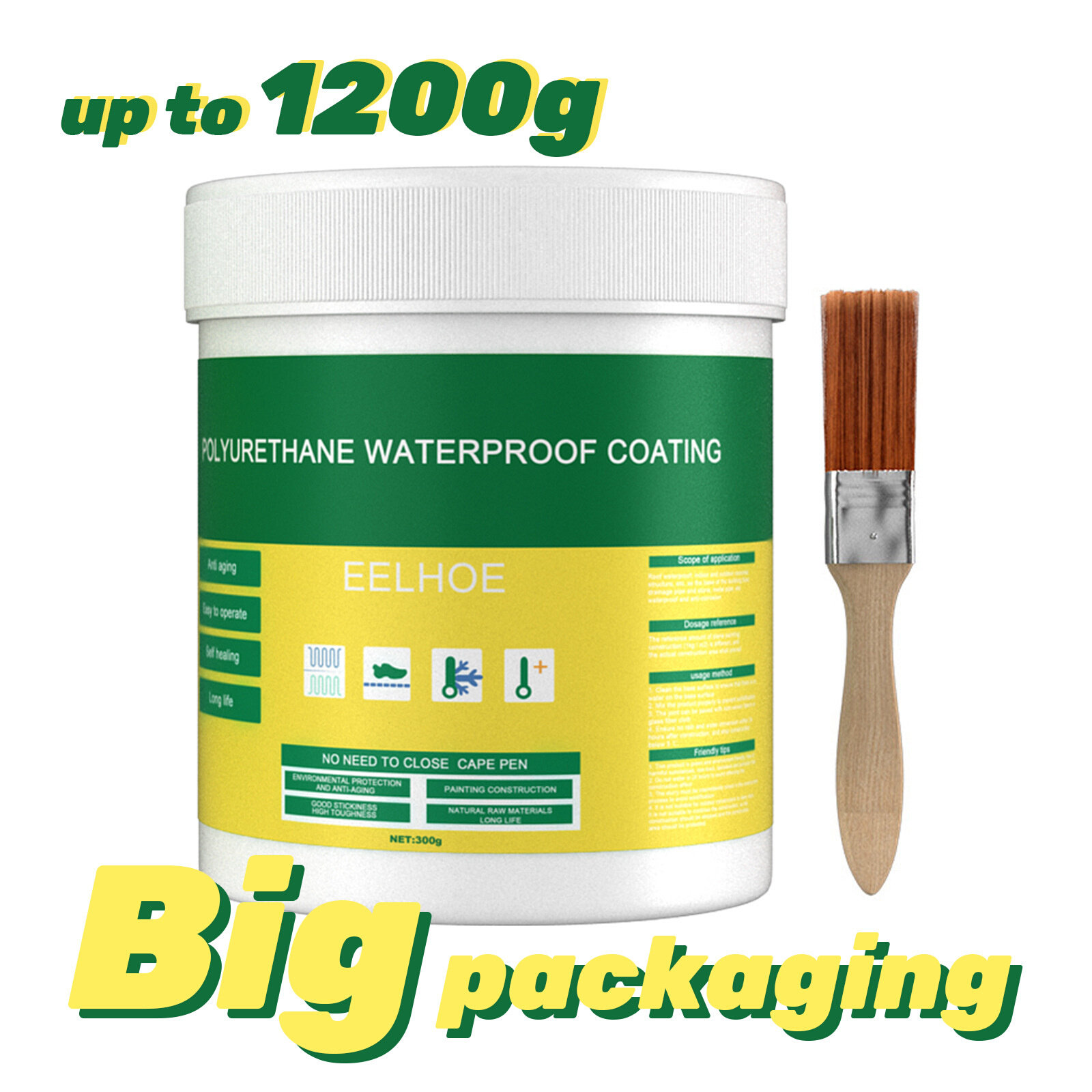 300/1200g Waterproof Coating Sealant Agent Transparent