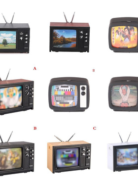1:12 Dollhouse Vintage Old Style Miniature Television TV