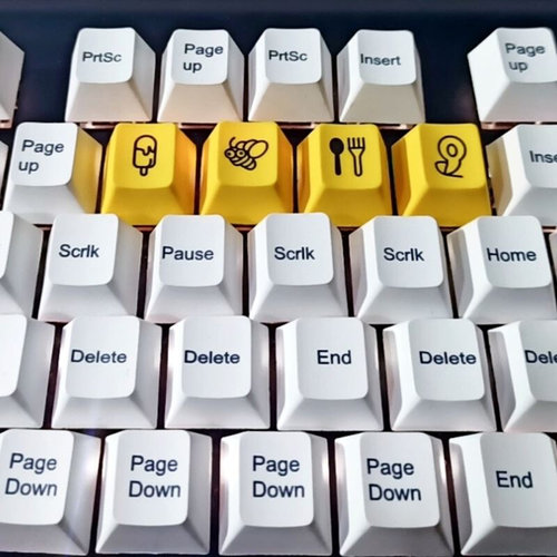 PBT Sublimation Cherry Profile Keycaps for Mx Switch Mechani