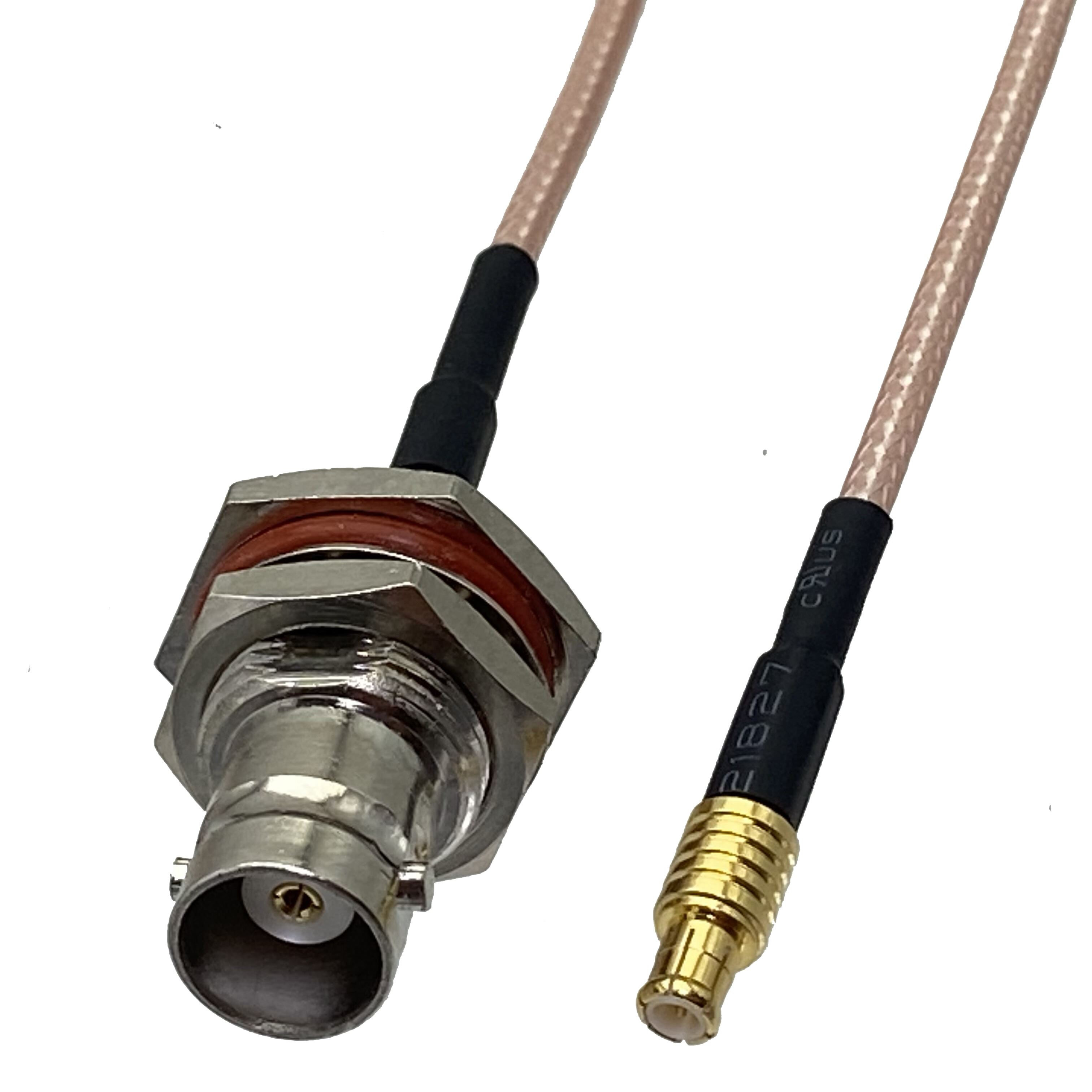 1pcs RG316 Cable BNC Female Jack Nut Bulkhead to MCX Male Pl
