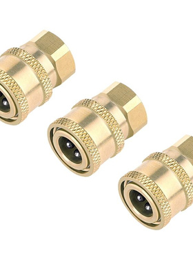 3 Pack Pressure Washer Coupler, Quick Connect Fittings 1/4 I