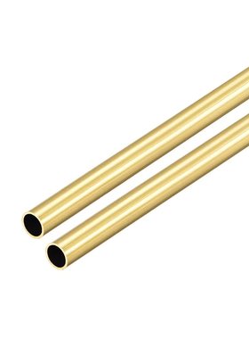 Brass Round Tube 300mm Length 6mm OD 0.5mm Wall Thickness Se