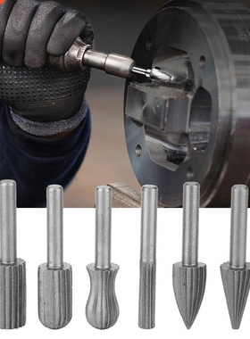 6Pcs 6mm Shank Tungsten Carbide Burr Wood File Metal Engrav