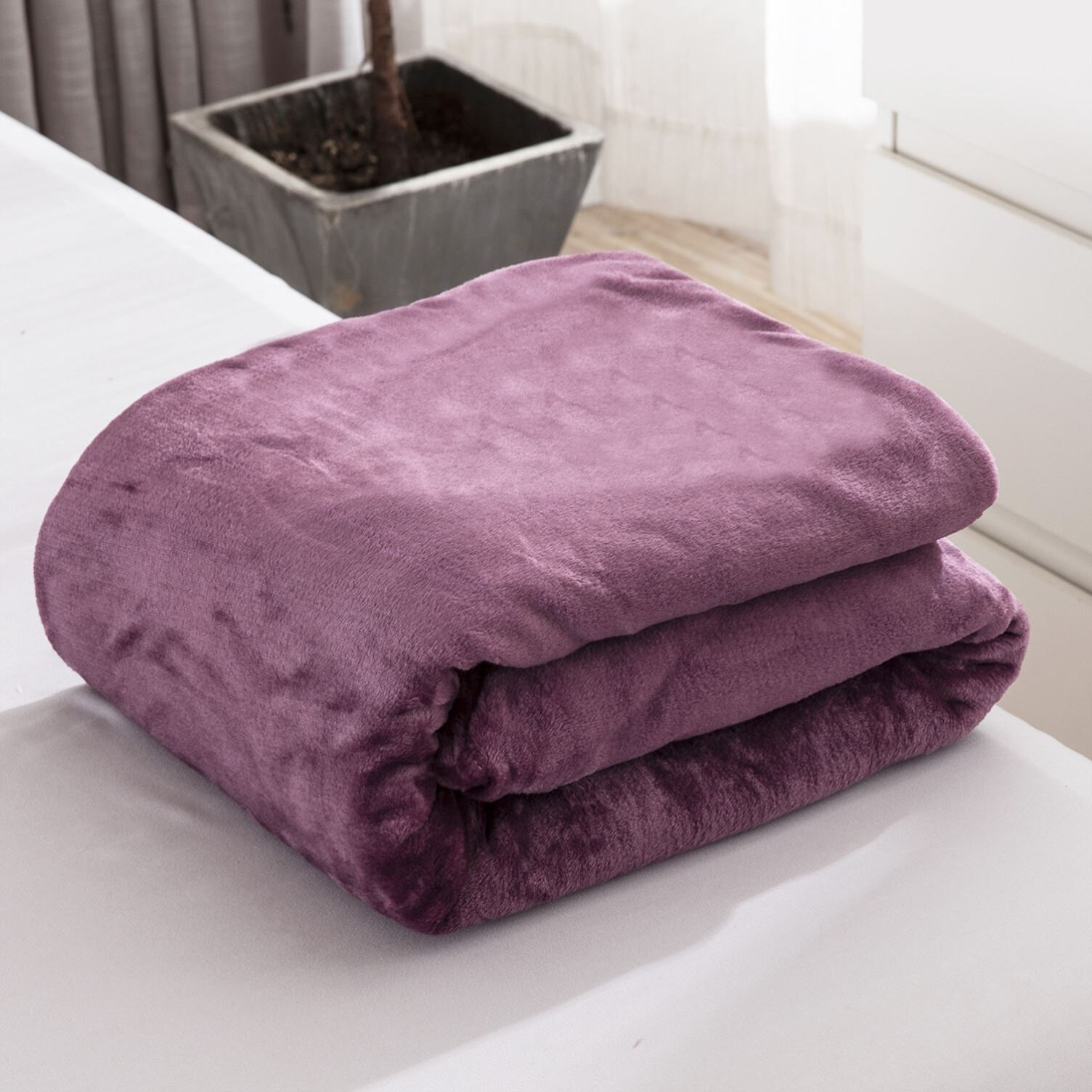 素色法兰绒毛毯莫兰迪色纯色珊瑚绒午睡毯北欧风毯子制做blanket
