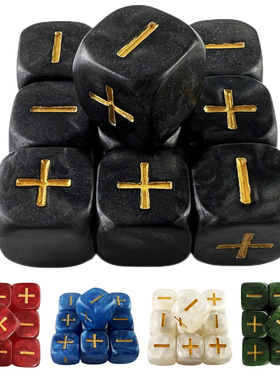 Fate Dice D6 Dice Custom Dice High Quality Resin Dice 10 PCS