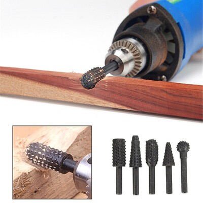 5pcs / 6pcs Rasp File Drill Bits Rasp Set Drill Grinder Dril