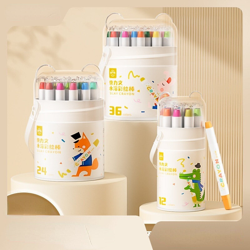 12/24/36/48 Colors Crayon Oil Painting Stick Set Not Dirty H