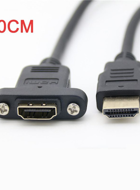 Male To Female Extension Connector Gold Plated HDMI 1.4 Scre