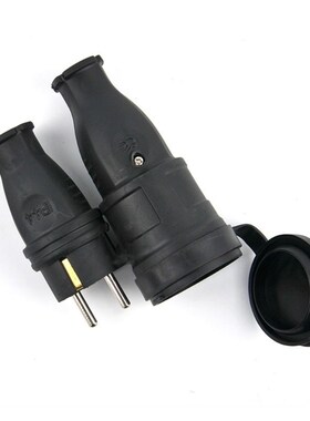 European Rubber Industrial Male & Female Plug Socket 16A 220