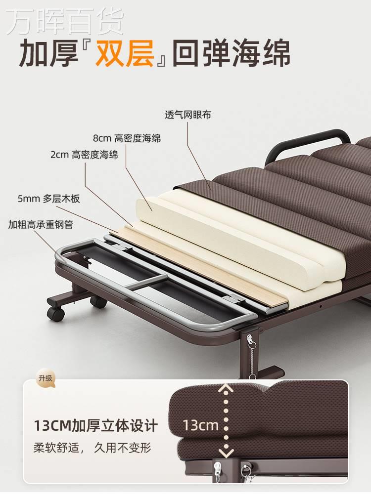 简易折叠床单人床家用成人午休沙发床午睡办公室夜班值班神器躺椅