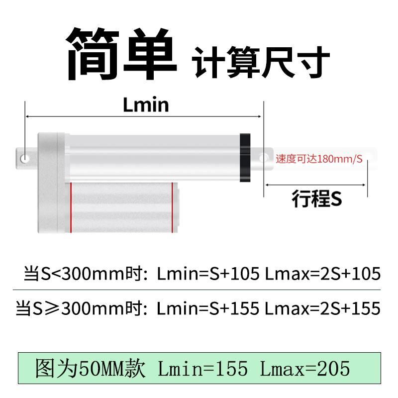 电动推杆伸缩杆SXTL小型直流往复12v大推力24v工业升降电推杆电机-封面