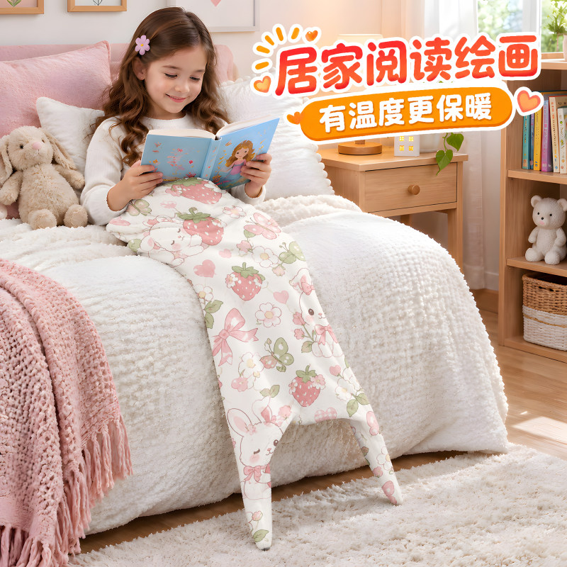 芮昔蓝色海洋人鱼尾巴毯子秋冬法兰绒可穿戴睡袋沙发居家保暖裹