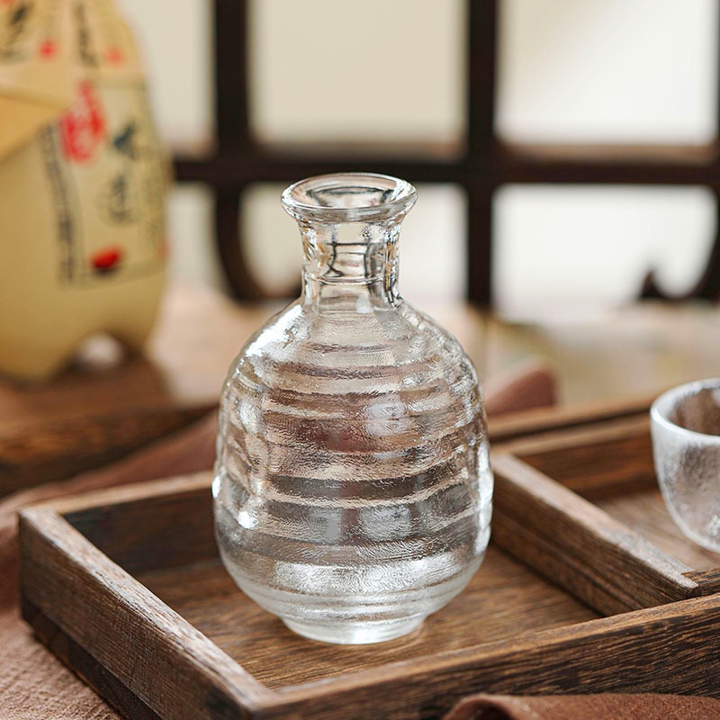 回畔森林清酒杯复古玻璃套装酒壶