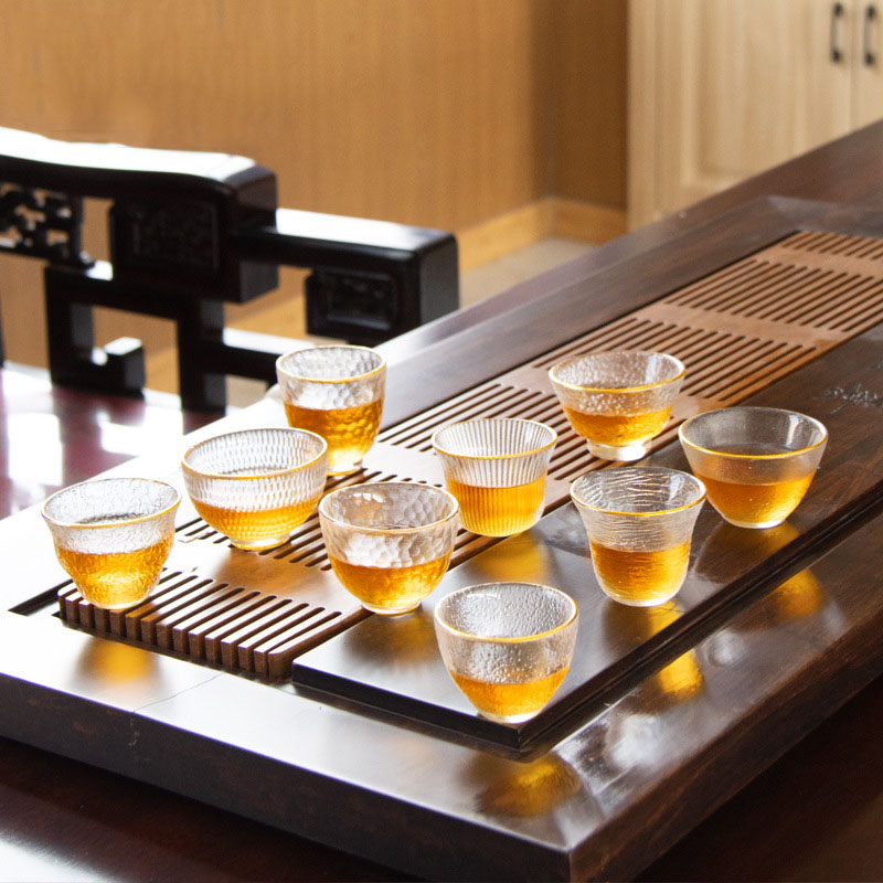 回畔森林清酒杯加厚金边