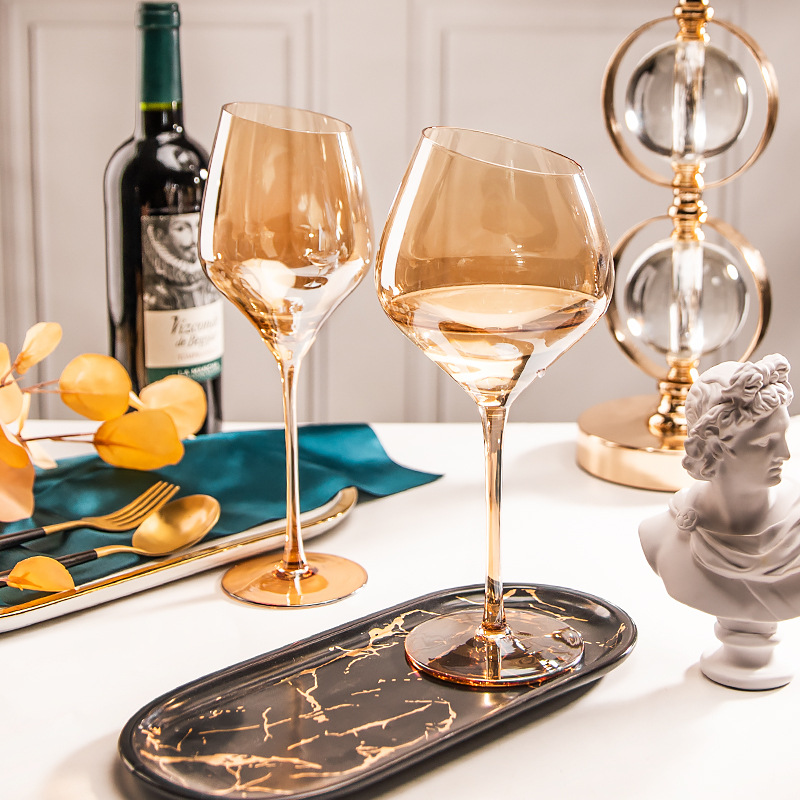 回畔森林红酒杯琥珀水晶玻璃