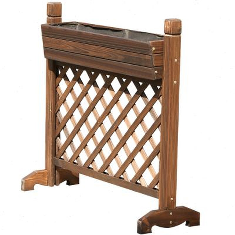 极速饭厅隔断花架防腐木花架户外木E栅栏围栏庭院花园装饰室内阳