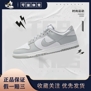 Nike Dunk 防滑耐磨 复古 运动 轻便 板鞋 白色/浅灰色HF5441-105