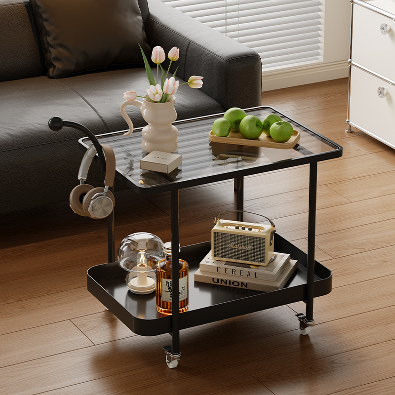 客厅沙发边几轻奢高级感可移动茶几小桌子床头边桌小推车网红角几