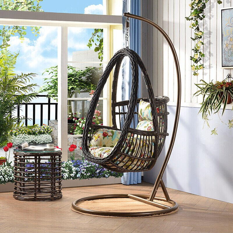 德皇朝套吊椅吊篮椅子室内秋千鸟巢摇篮懒人家用藤椅阳台双人休闲