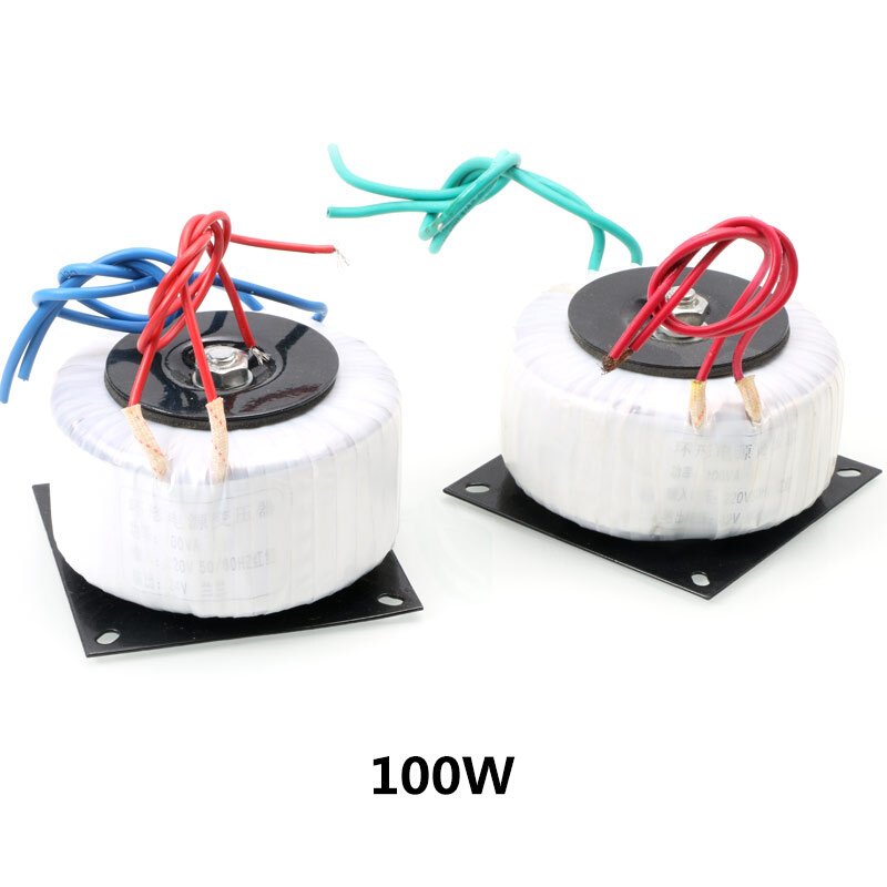 环形变压器50w100w200w交流220V转交流12V/24V/6V 环牛纯铜