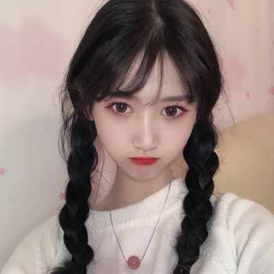 假发女长发空气刘海麻花辫子长直发网红可爱双马尾自然双辫全头套