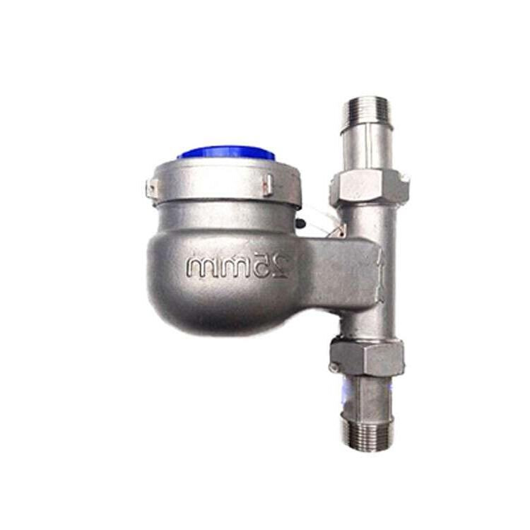 4立式不锈钢水表自来水湿式冷热 旋翼式螺纹数字水表 4分6分1寸。