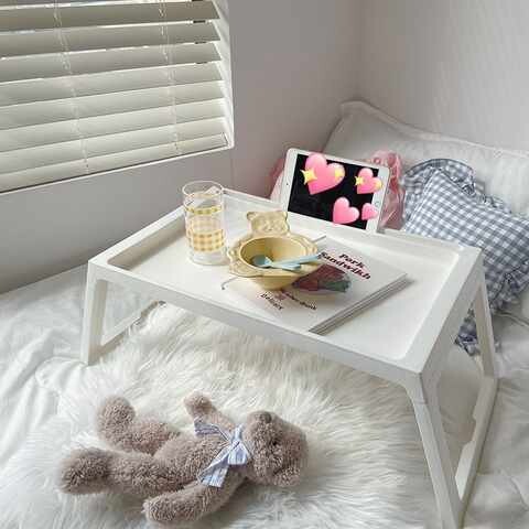 白色桌子ins风j书桌卧室女生温馨森系设计感简约女孩高中学生家用