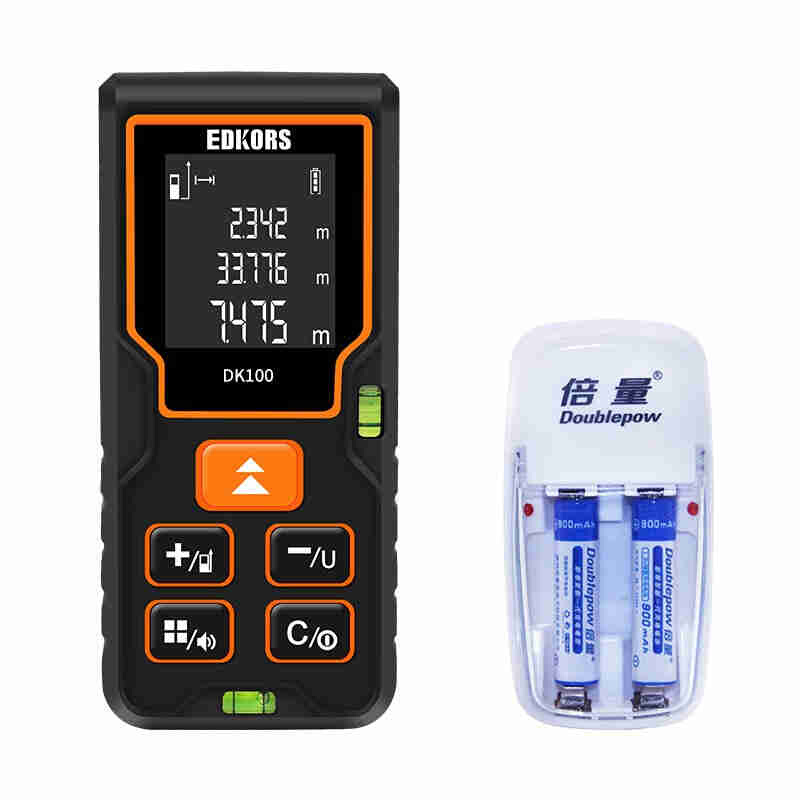 厂促爱德克斯激光测距仪手持式室内量房器高精度电子尺距离面积品