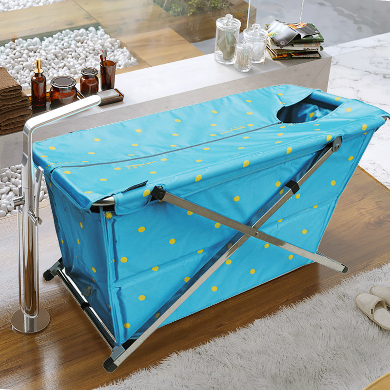 浮德堡简易式折叠浴缸免充气沐浴桶家用成人泡澡盆保温持久smzdm