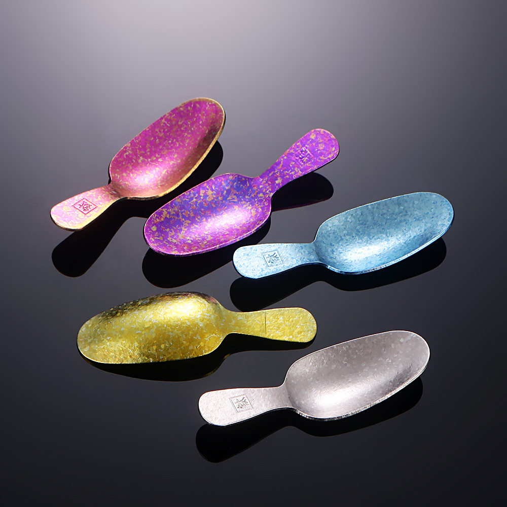 纯钛结晶短柄茶勺家用取茶勺咖啡豆勺餐厅雪糕甜品勺茶叶罐分茶勺,餐饮具,调羹/饭勺,淘宝优惠券,粉丝福利购,淘宝优惠卷