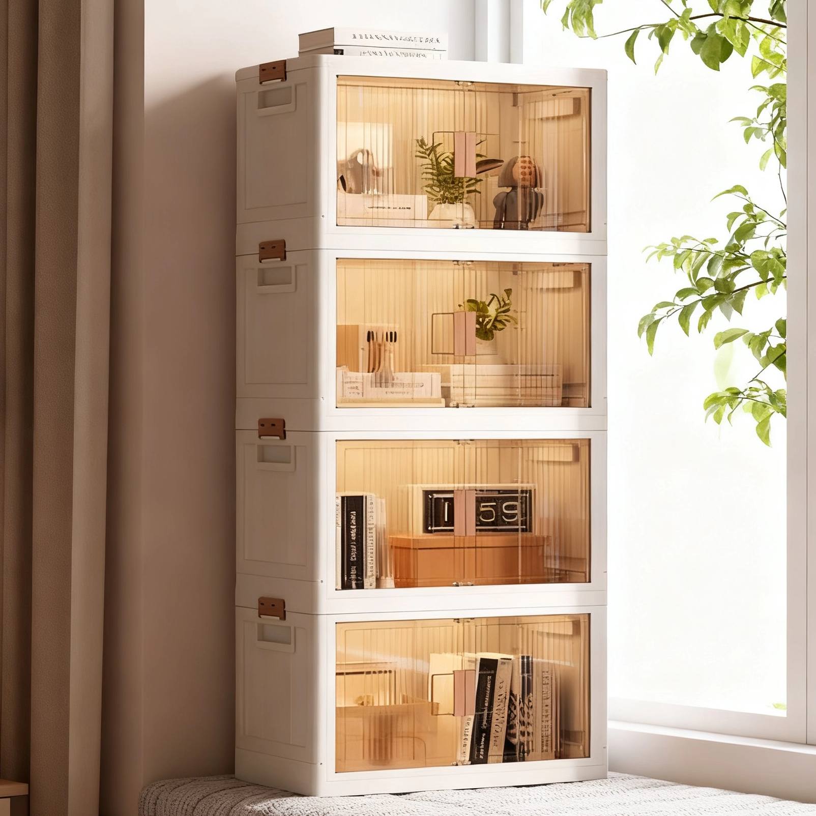 阳台储物柜收纳柜防晒可折叠