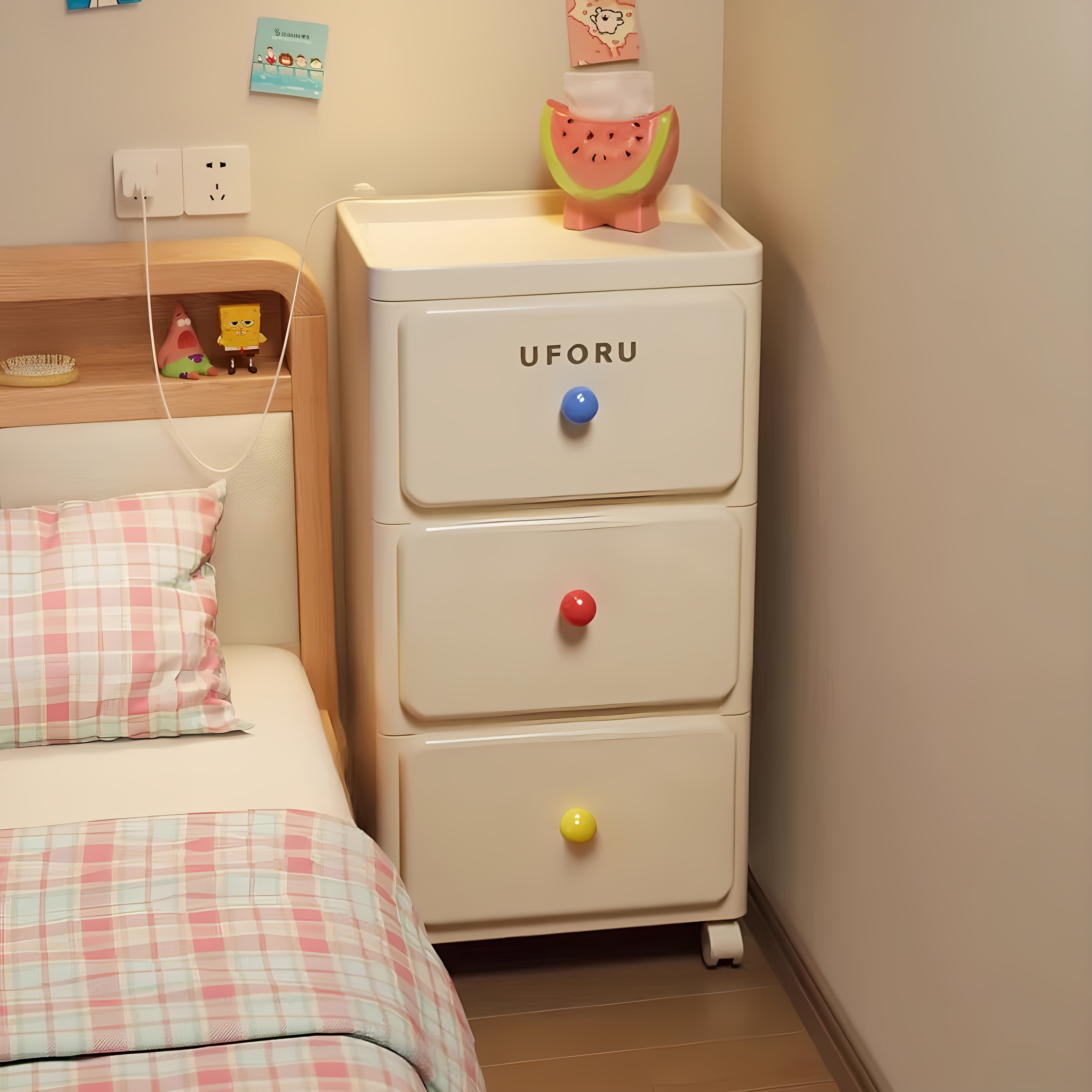 【顺丰送货上门】多巴胺床头柜