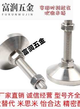 米思米型调整块碳钢重载脚杯C-CFJFN10/12/16/20-80/100/120/150