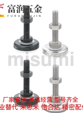 橡胶底座型脚轮 调整块FJSN8/10/12/16/20-50/6070/75/100