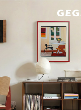 暖阳角落】GeGe高级感北欧卧室挂画复古书房餐厅玄关中古风客厅画