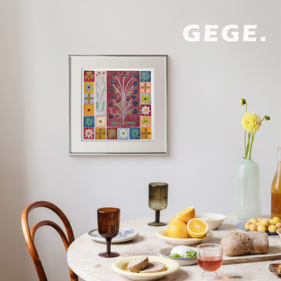GeGe北欧复古中古风客厅挂画
