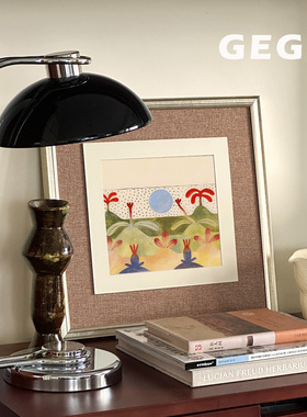 初梦】GeGe中古风客厅卧室书房餐厅挂画高级感北欧复古玄关ins风