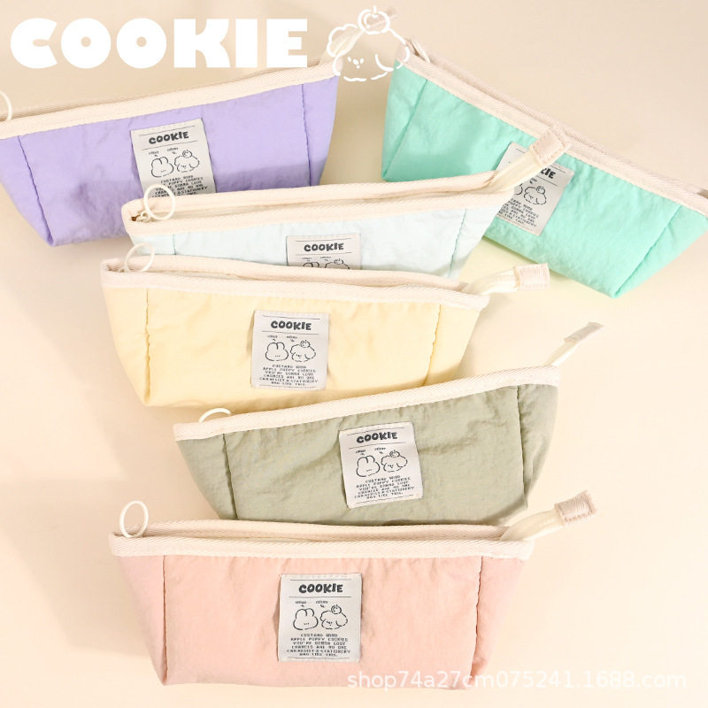 简约ins风多巴胺色系笔袋大容量高颜值中小学生文具收纳袋铅笔盒