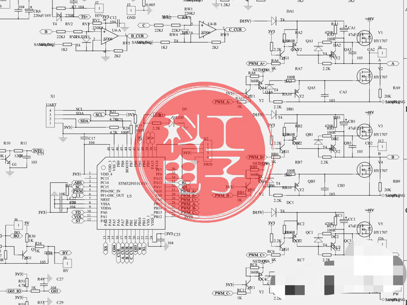 电动车源码  pcb 原理图 可用于电动车滑板车电机foc有感控制代码