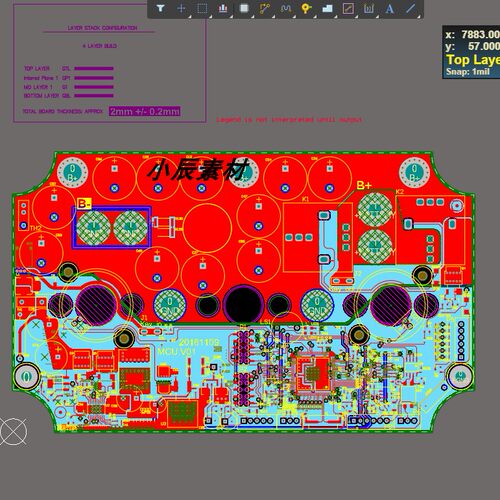 英博尔交流异步电机控制器pcb+原理图+程序源文件