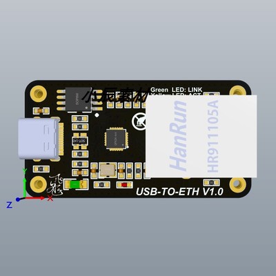 RTL8152B USB以太网网卡模块 原理图+PCB源文件