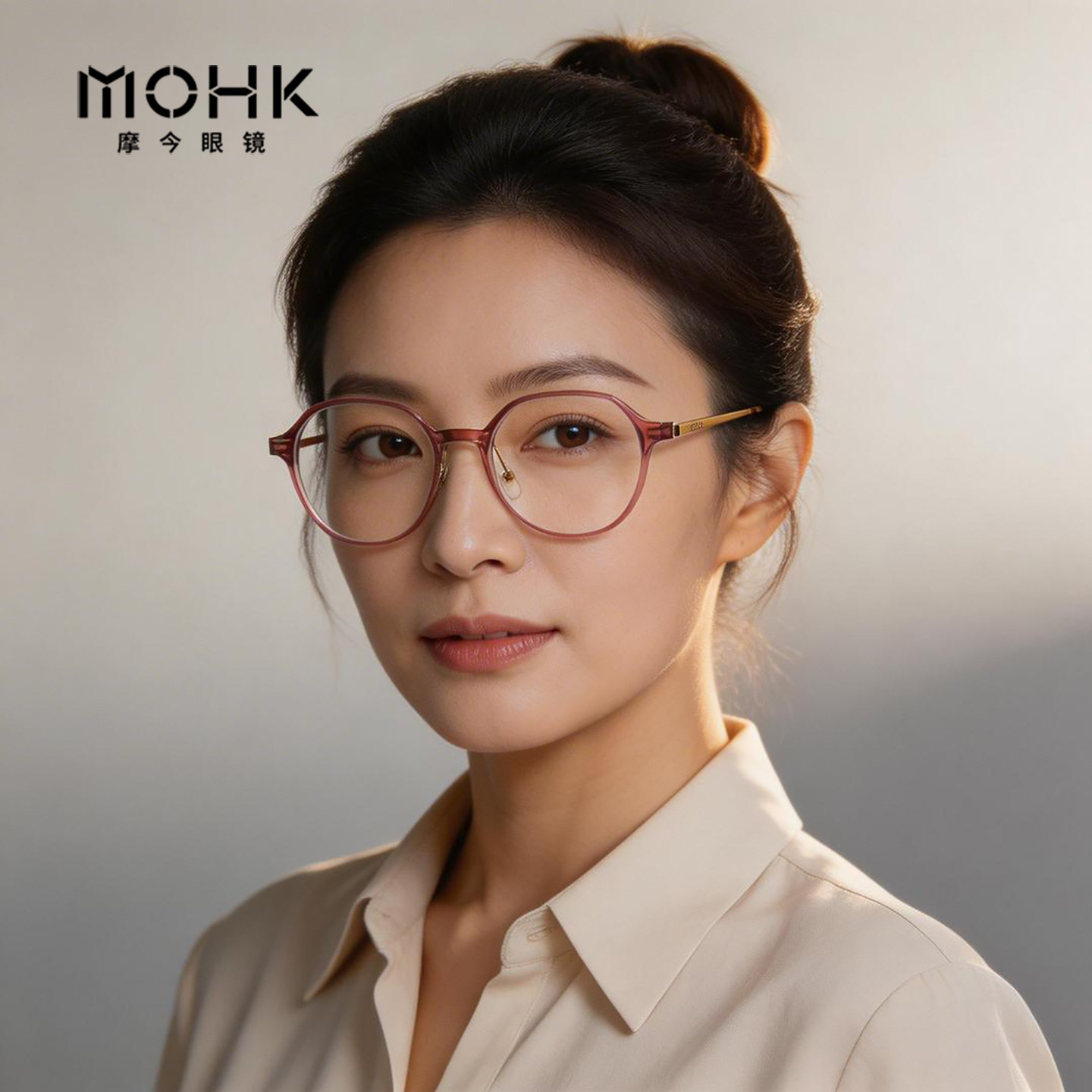 MOHK摩今塑钢眼镜近视镜架男女通用防蓝光近视眼镜架框MK1039